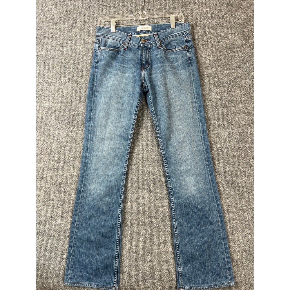 Habitual Women Medium Wash Low Rise Bootcut Jeans Size 27 Flower Pocket